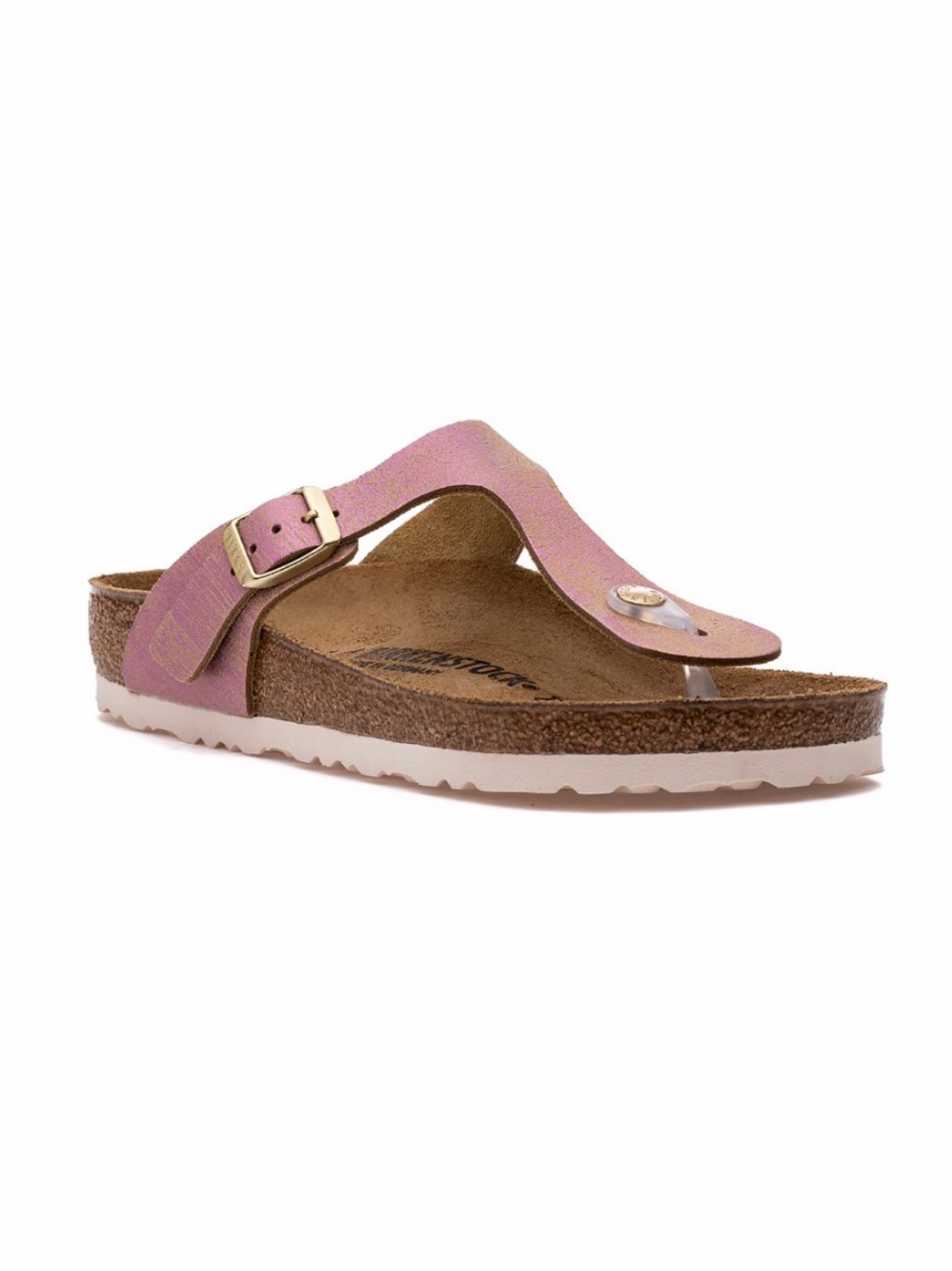 BIRKENSTOCK Gizeh Sandal Washed Metallic Pink Size 37
